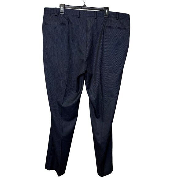 Lauren Ralph Lauren Mens Navy Dress Pants 42x32 Flat Front Office Business Wear - Picture 2 of 8